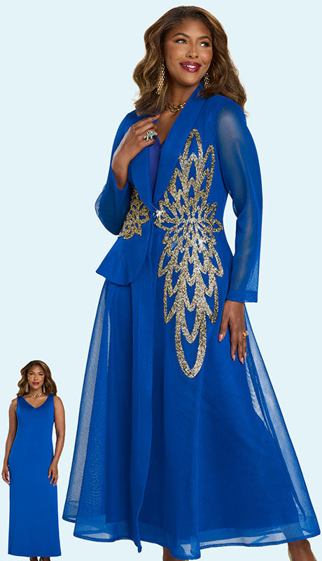 Donna Vinci 5868-RYL Womans Church Dress