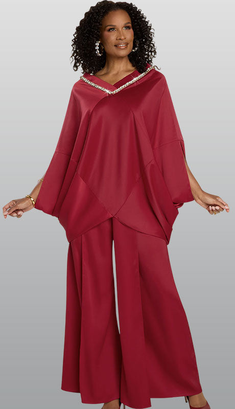 Donna Vinci 12244-SAR Ladies Church Pant Set