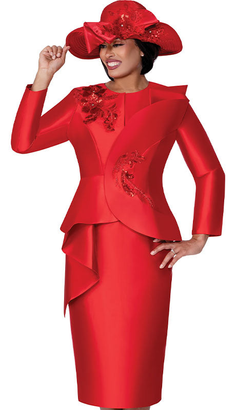 GMI G400572-RED-IH Ladies Church Suit