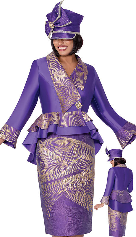 GMI G400612-PUR-IH Ladies Church Suit