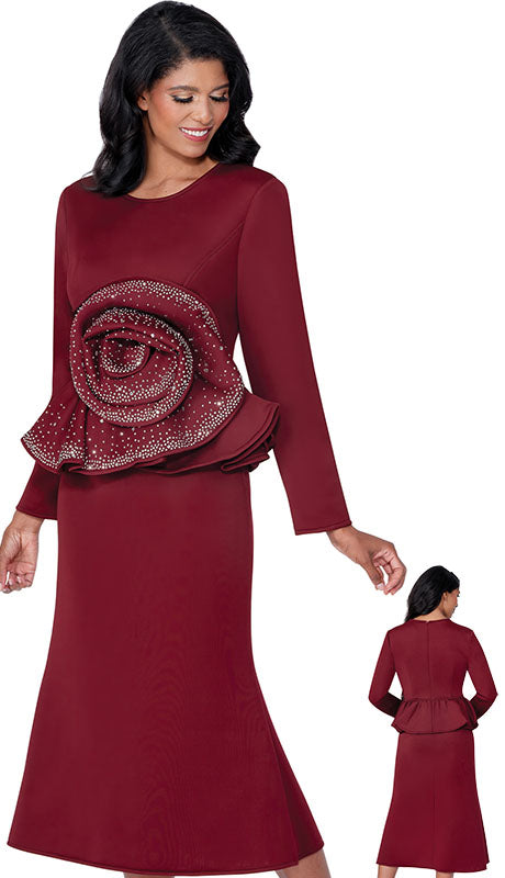 Stellar Looks SL600711- BUR-IH Womens Church Suit