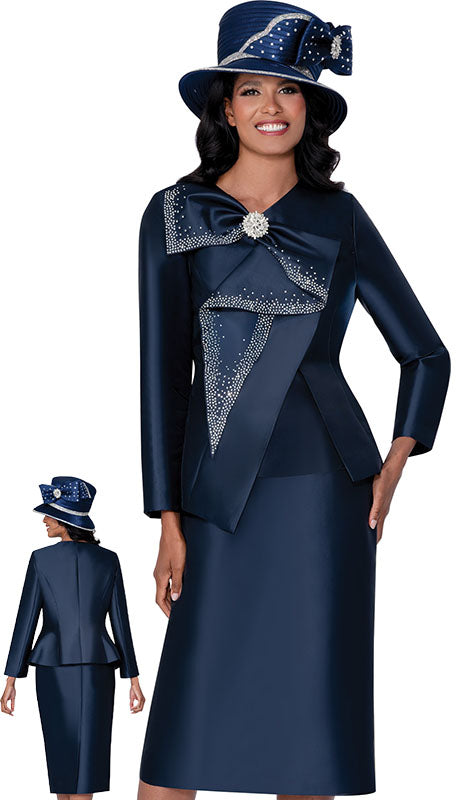 GMI G400593-NVY-IH Ladies Church Suit