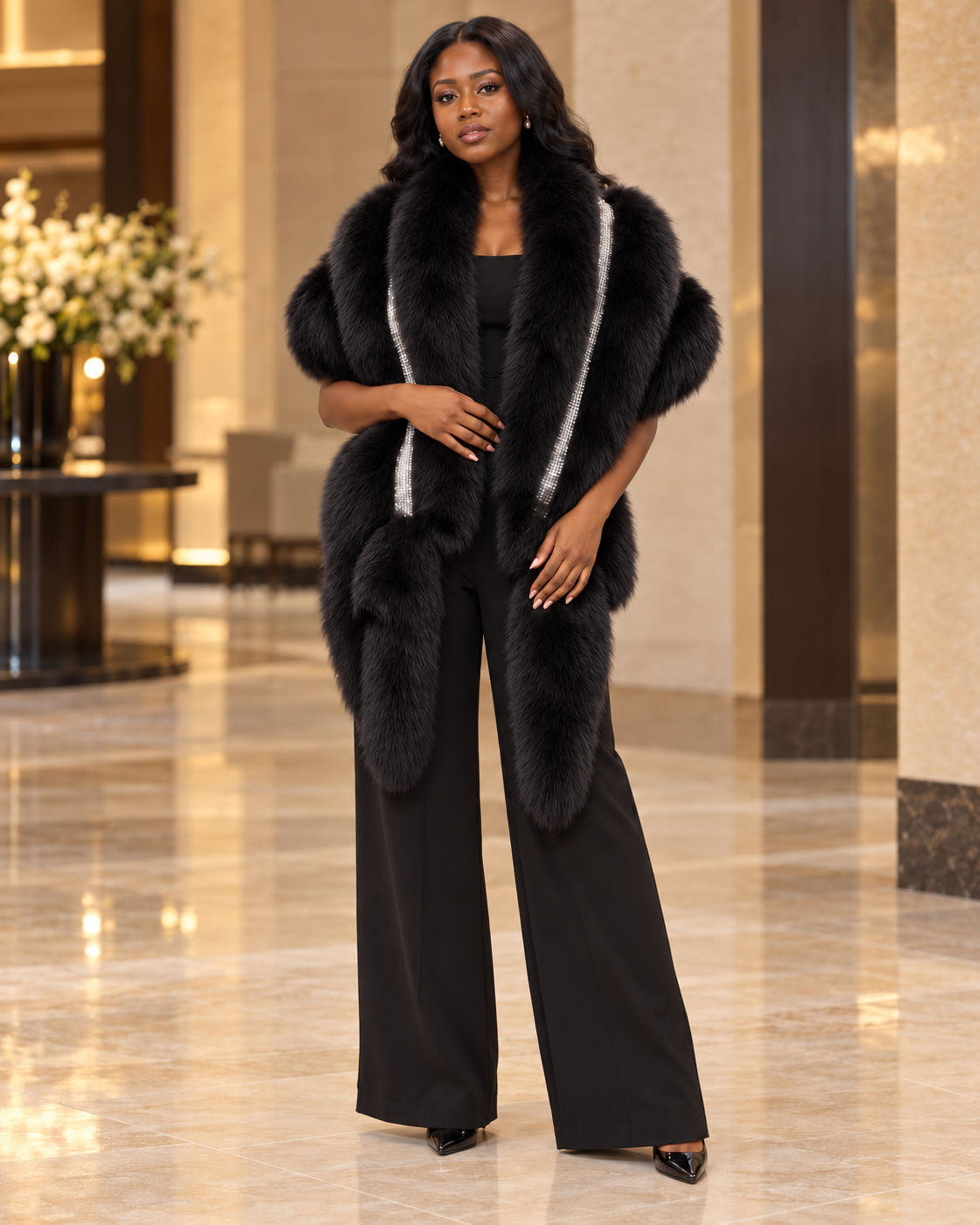 Black Fox Shawl