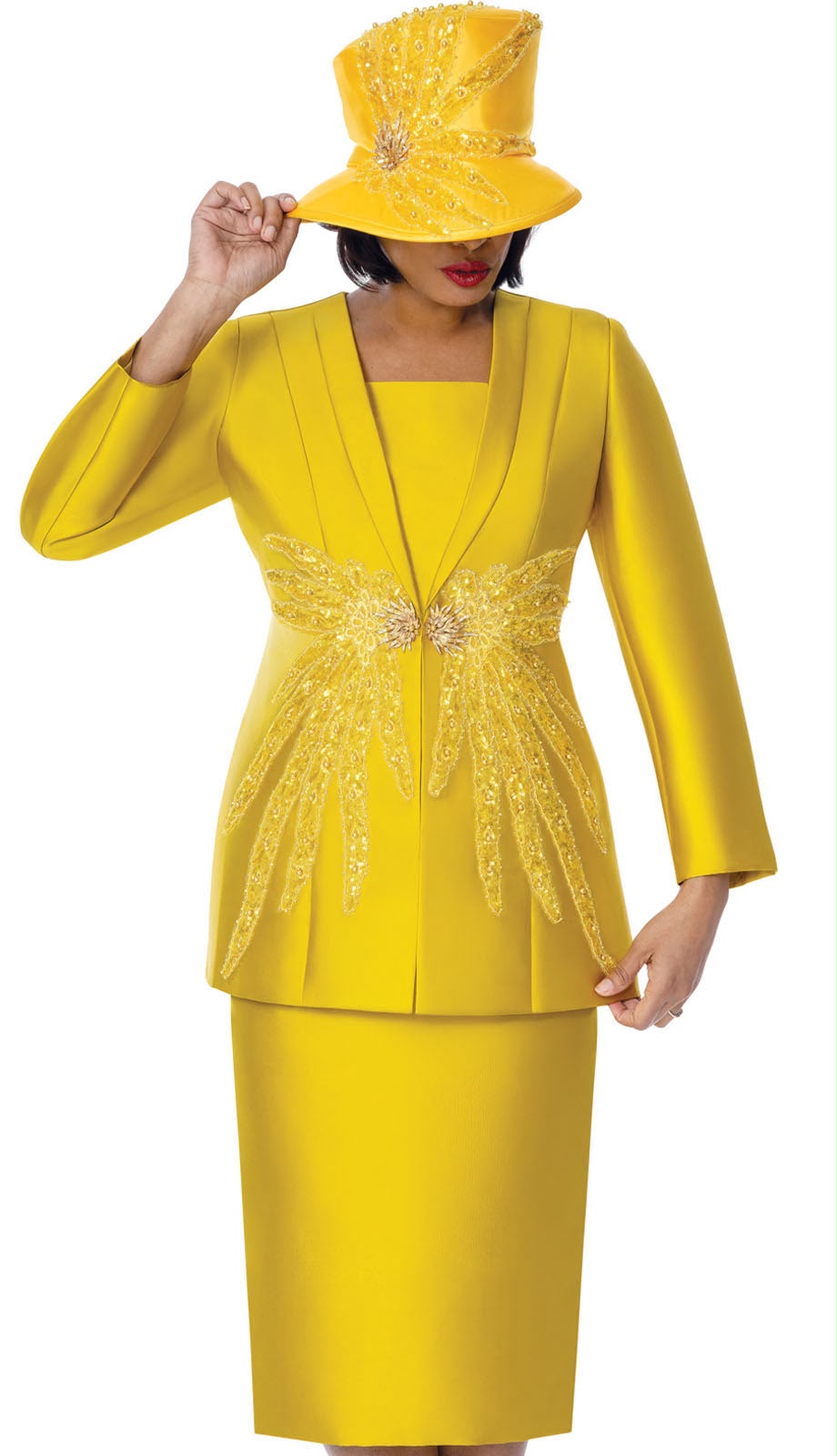 GMI 401942-YLW-IH Ladies Church Suit