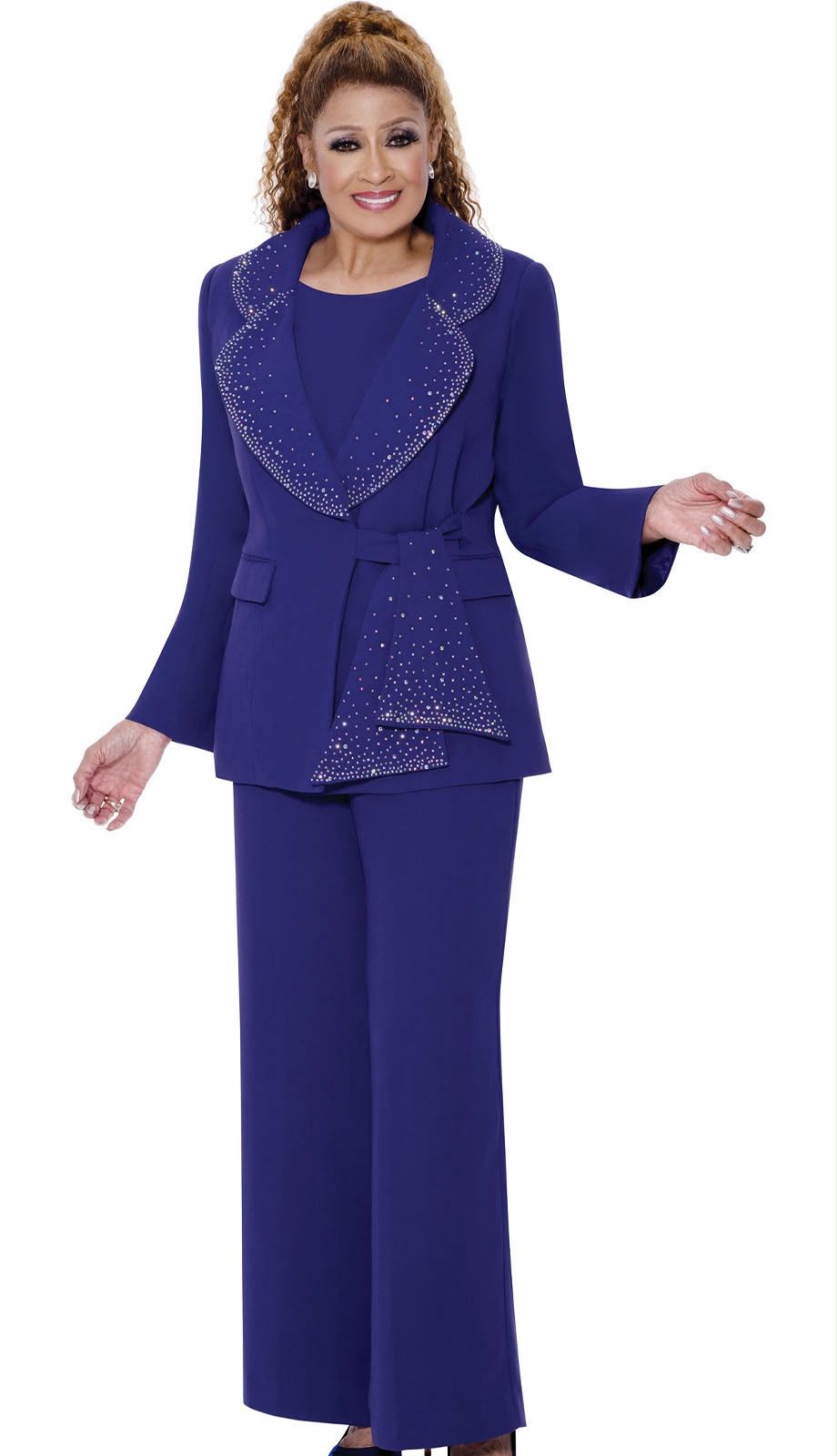 Dorinda Clark Cole 309093 -PUR -IH Ladies Pant Suit