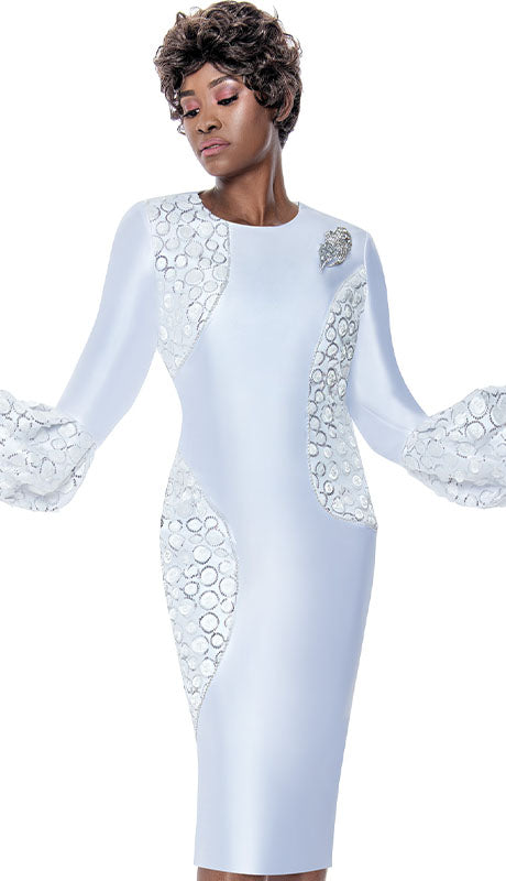 Terramina 7208 -WHT Church Dress