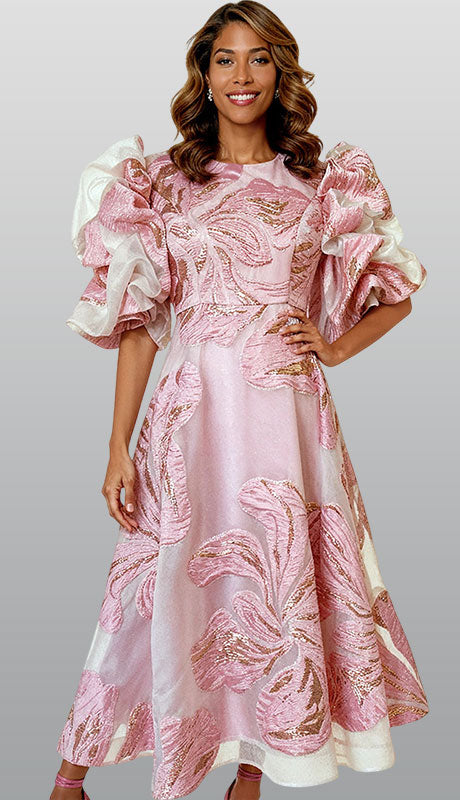 Donna Vinci 12266 - PNK Ladies Church Dress