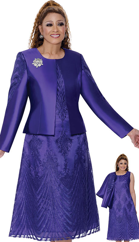 Dorinda Clark Cole 309672-PUR-IH Ladies Church Dress