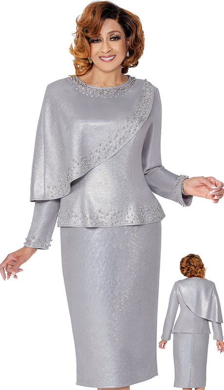 Dorinda Clark Cole 309802-SLV-IH Ladies Church Suit