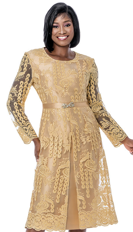 Terramina 7288 -GLD Church Dress