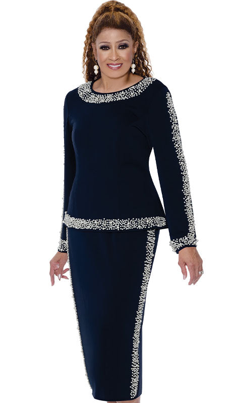 Dorinda Clark Cole 309612-NVY-IH Ladies Church Suit