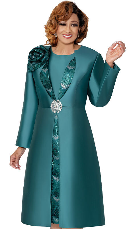Dorinda Clark Cole 309982-GRN-IH Womens Church Dress