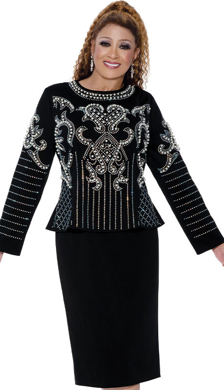 Dorinda Clark Cole 309731-BLK-IH Ladies Church Suit