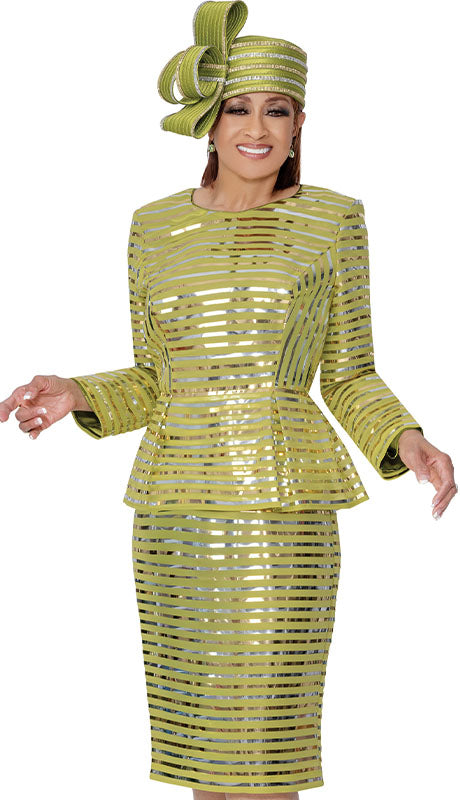 Dorinda Clark Cole 309821-GRN-IH Womens Church Suit