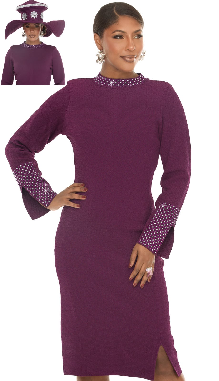 Donna Vinci Knit 13437 Womens Church Dress