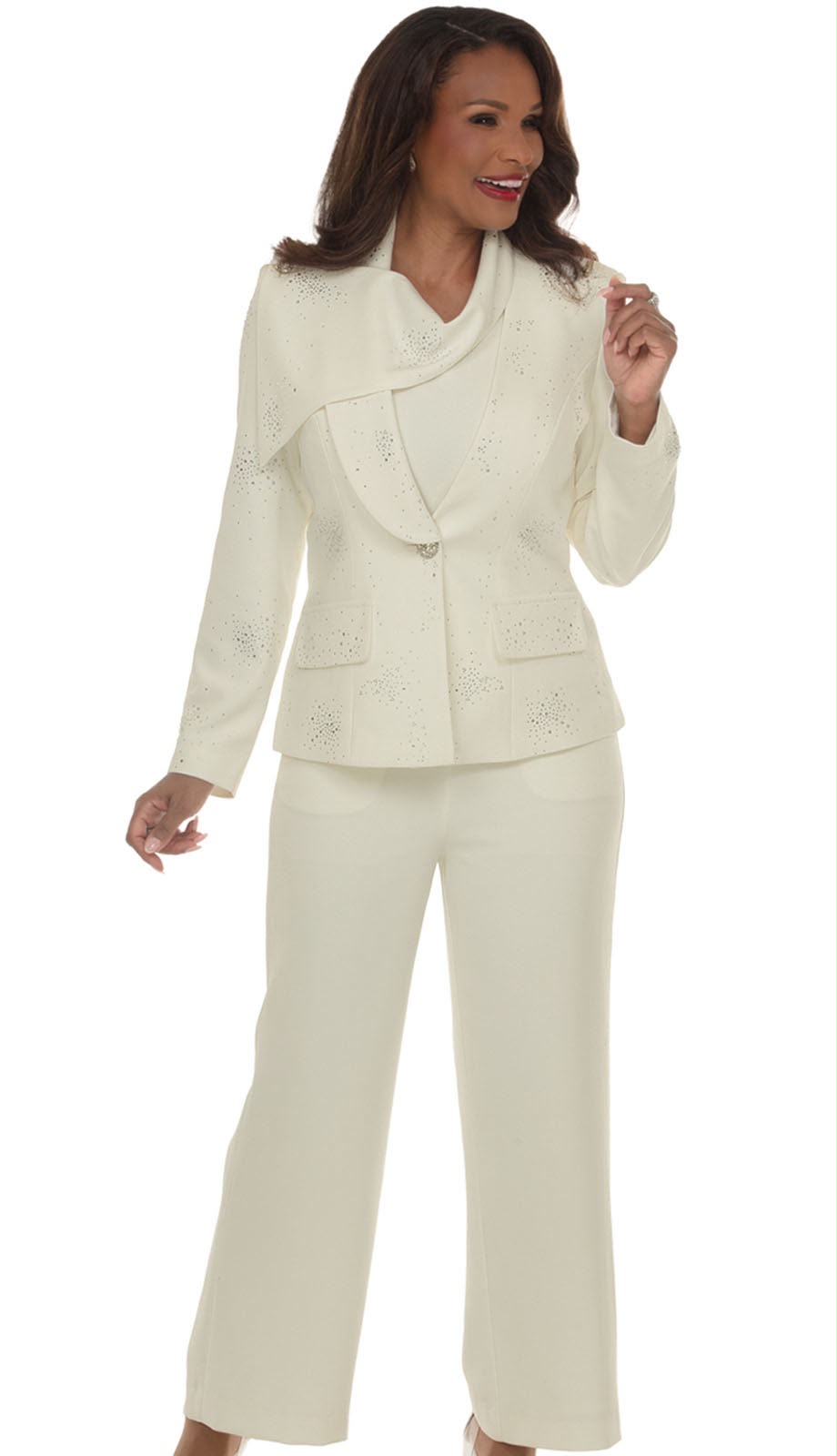 Donna Vinci 12278-OFW Ladies Pant Suit