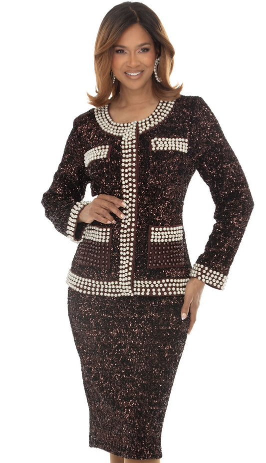 Donna Vinci 12234-CHC Ladies Church Suit