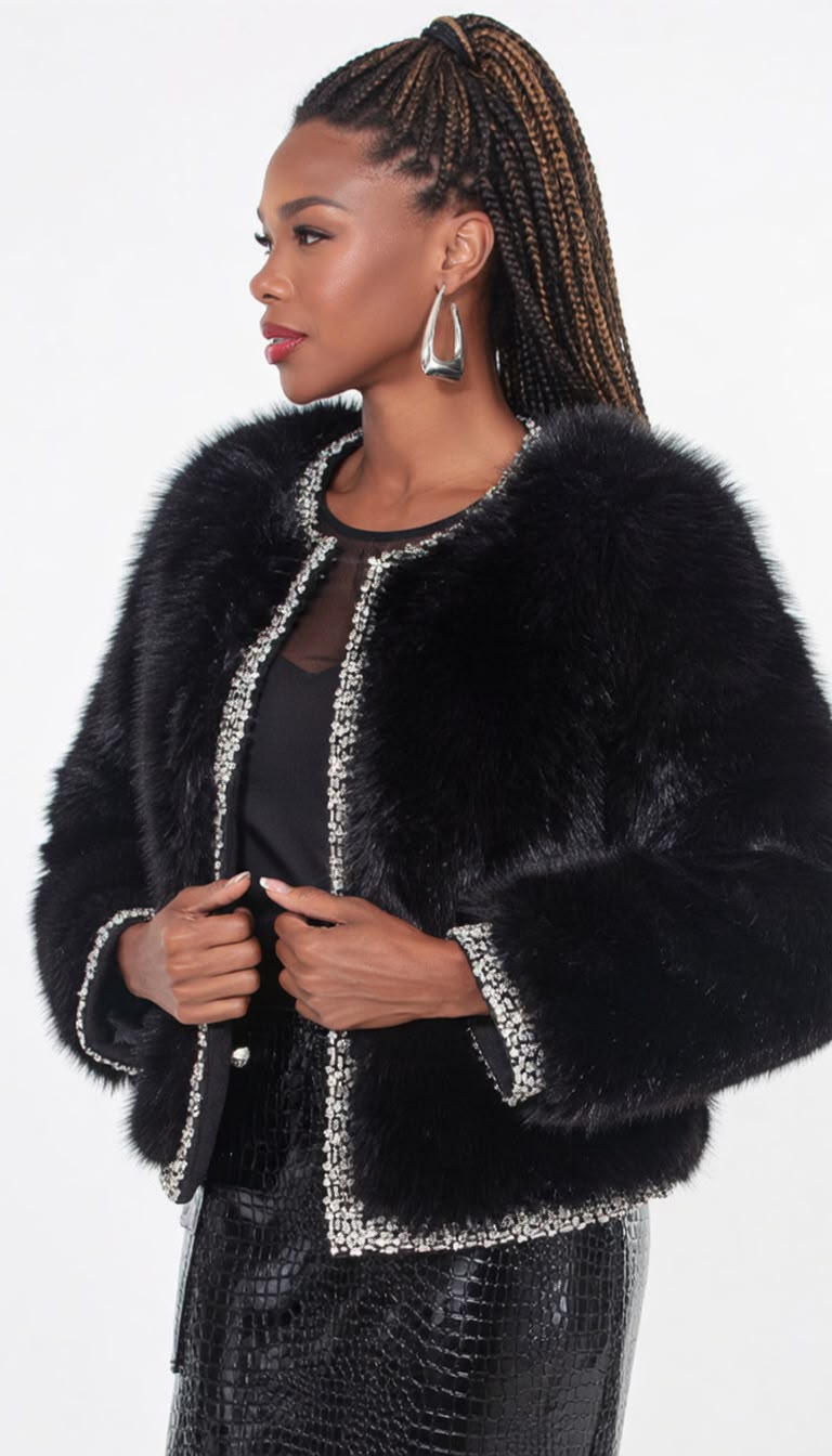 Donna Vinci 5871 -BLK Ladies Jacket