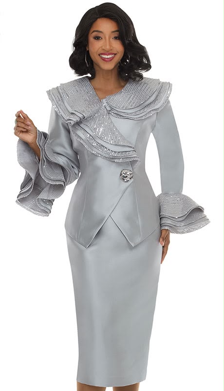 Lisa Rene 3381- SLV Ladies Church Suit