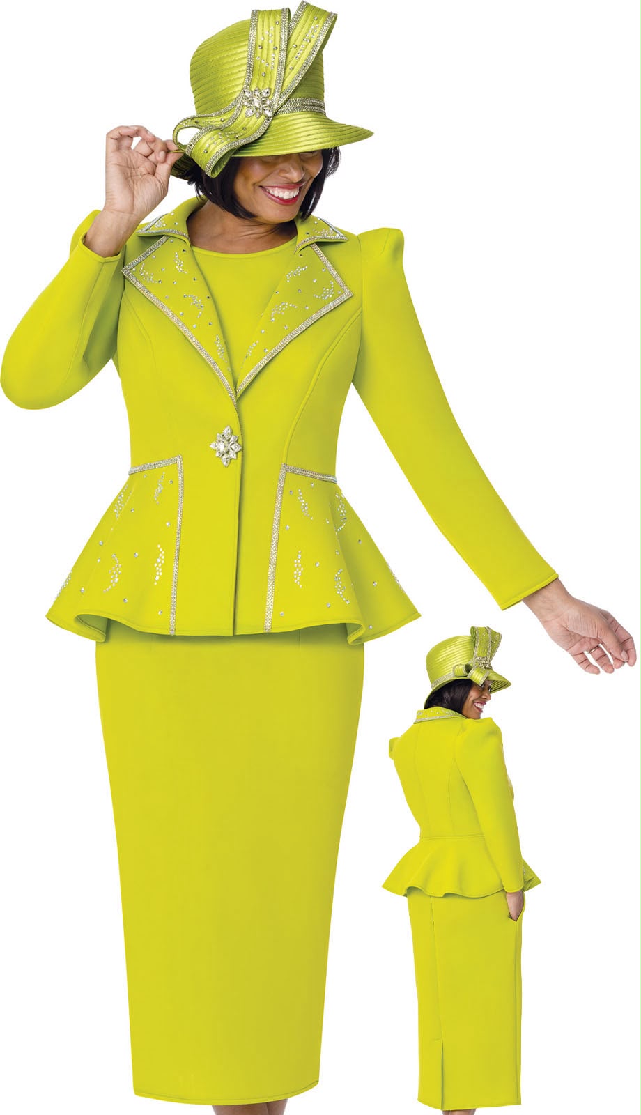 GMI 402003-GRN-IH Ladies Church Suit