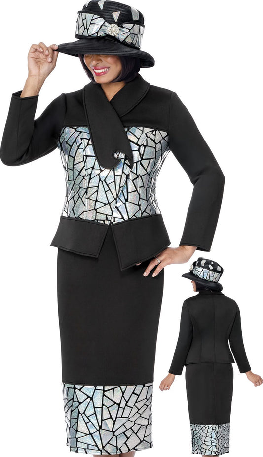 GMI 402082-BLK Ladies Church Suit
