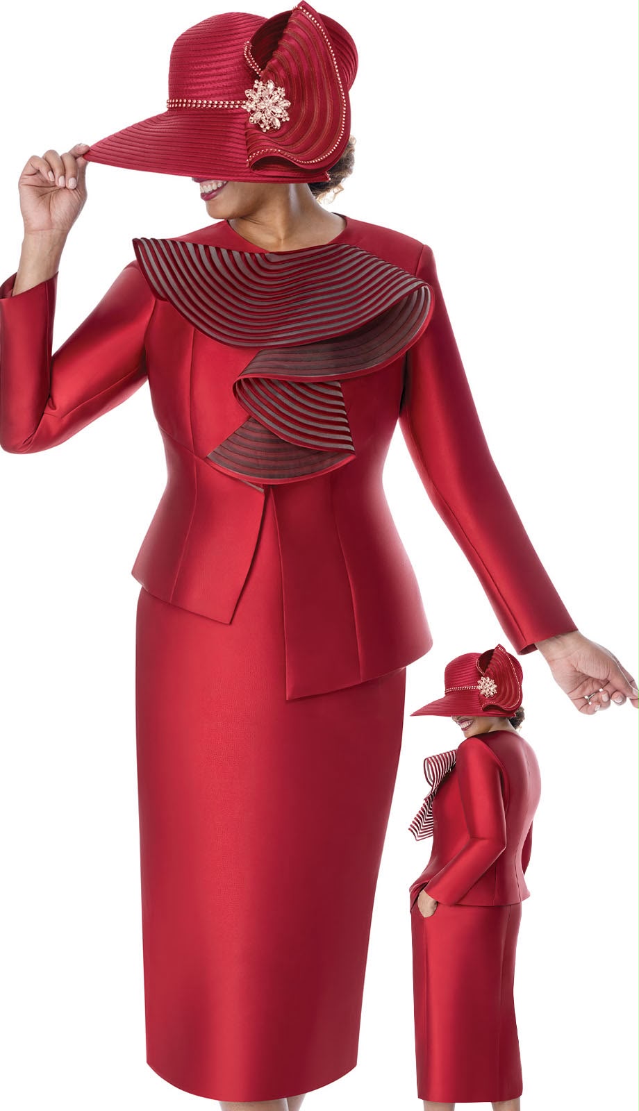 GMI 402092-BRG Ladies Church Suit