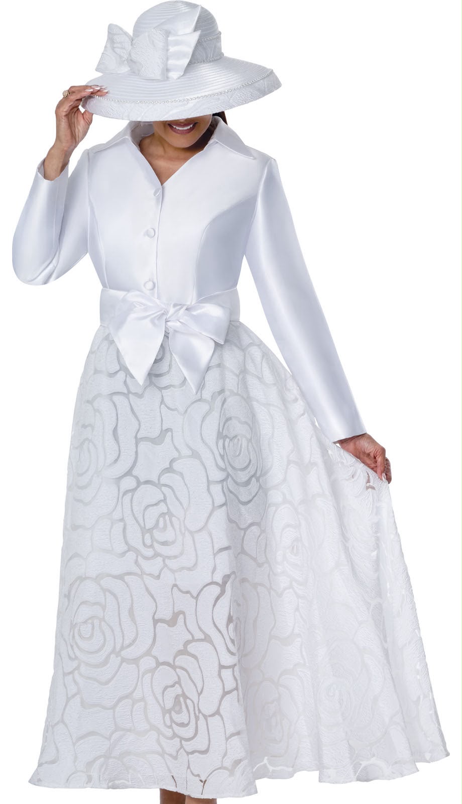 Dorinda Clark Cole 310491 -WHT - IH Church Dress