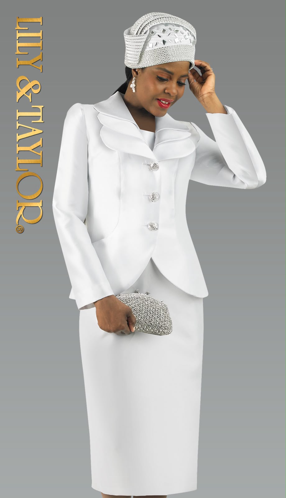 Lily and Taylor 4925-WHT